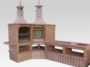 Brick Barbecue 85, BBQ with Oven, Manufacture Garden Brick Barbecue Grill, BBQ in refractory bricks, Brick barbecues Grill, BBQ, churrasqueiras, Outdoor Barbecue Grill, charcoal barbecue grill, outdoor barbecue grills, charcoal grill, Barbecue and Pizza Oven, Barbecue Grill, Churrasqueiras, bbq with bricks