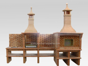 Brick Barbecue 97, BBQ with Oven, Manufacture Garden Brick Barbecue Grill, BBQ in refractory bricks, Brick barbecues Grill, BBQ, churrasqueiras, Outdoor Barbecue Grill, charcoal barbecue grill, outdoor barbecue grills, charcoal grill, Barbecue and Pizza Oven, Barbecue Grill, Churrasqueiras, bbq with bricks