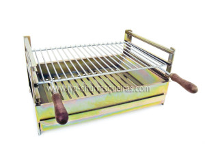Grill in zincked iron with grid, Manufacturer of barbecues, barbecues bricks manufacturers. Portuguese manufacturer. Masonry Barbecues, BBQ grills, utensils for ovens