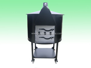 Oven 28, mobile furnaces, Clay and Metal, with chimney, Manufacture Garden Brick Barbecue Grill, Brick ovens, manufacturers, ovens manufacturer