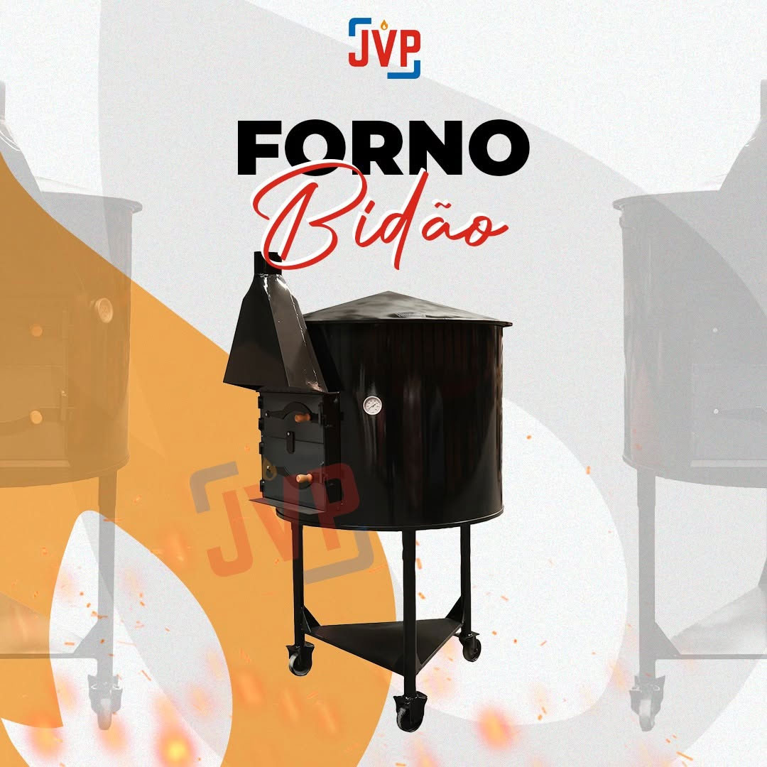 forno de bidão, preto, Fornos a lenha JVP