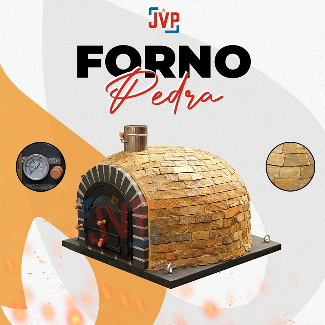 forno em pedra envelhecida, Fornos a lenha JVP